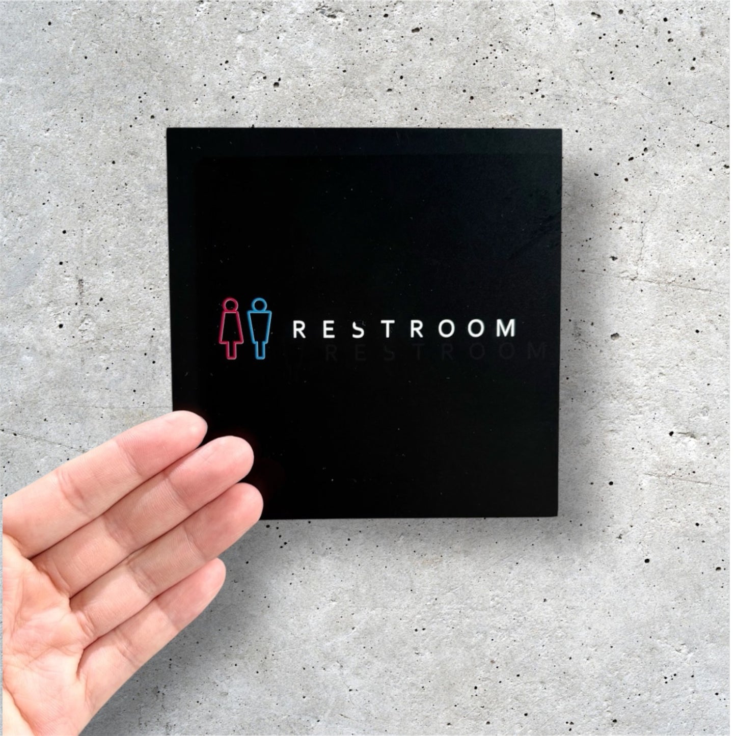 REST ROOM-room plate-