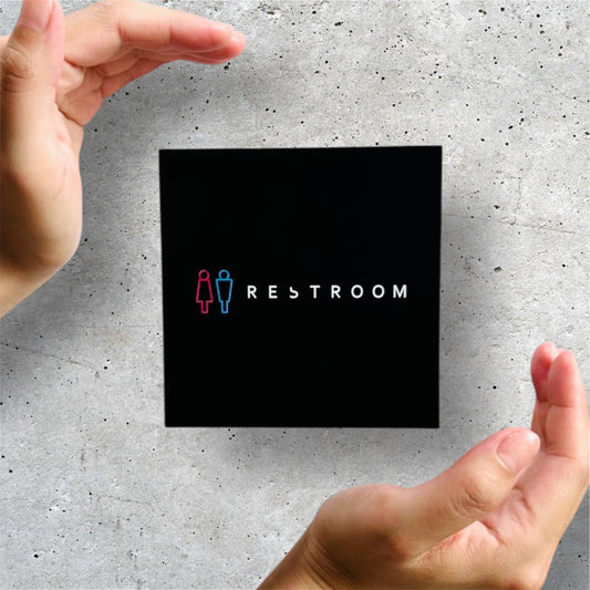 REST ROOM-room plate-